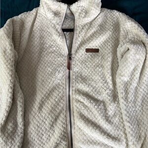 Columbia Off-White Fleece Jacket